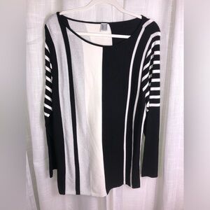 Black and White Women's Sweater size 16 NWOT